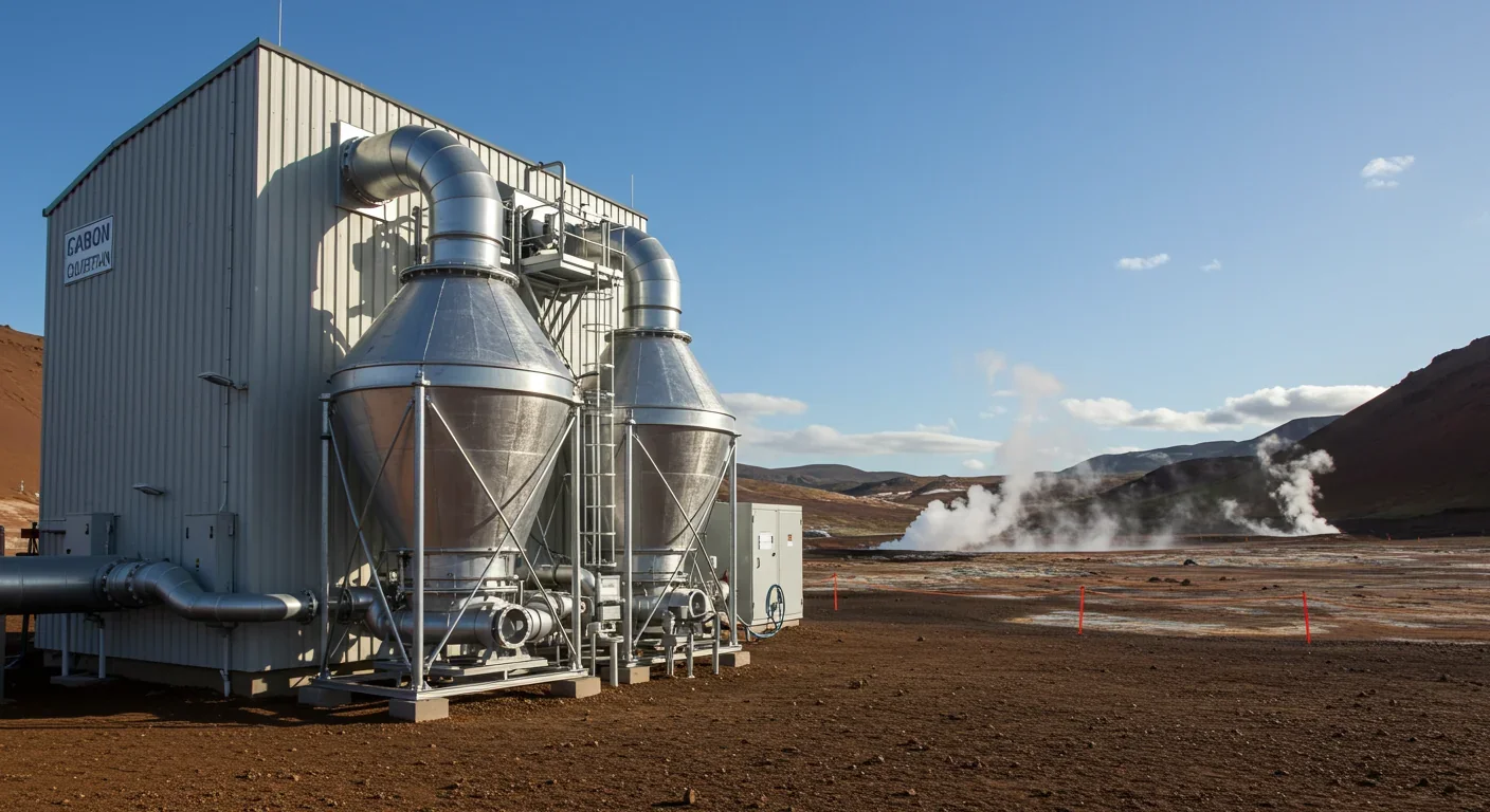 Large-scale direct air capture facility in Iceland using geothermal energy to remove CO₂ from atmosphere