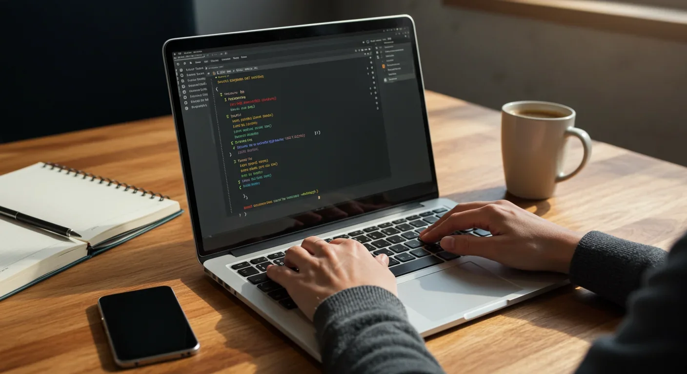 Developer writing code for AI fairness metrics and bias detection algorithms