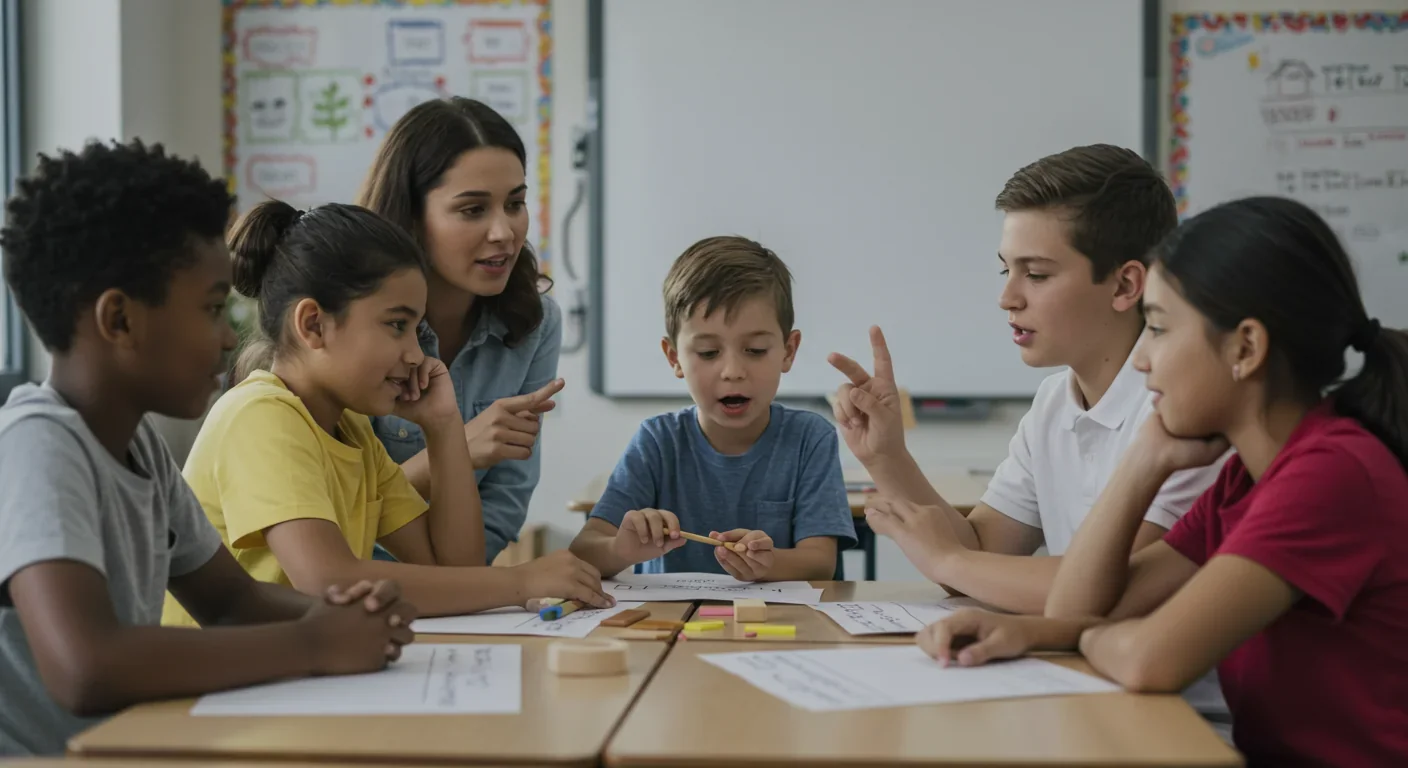 Children participating in empathy-building exercises designed to strengthen moral reasoning neural circuits
