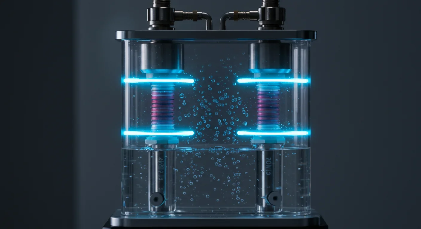 Electrolysis chamber using magnetic forces to separate oxygen and hydrogen from water for space fuel production
