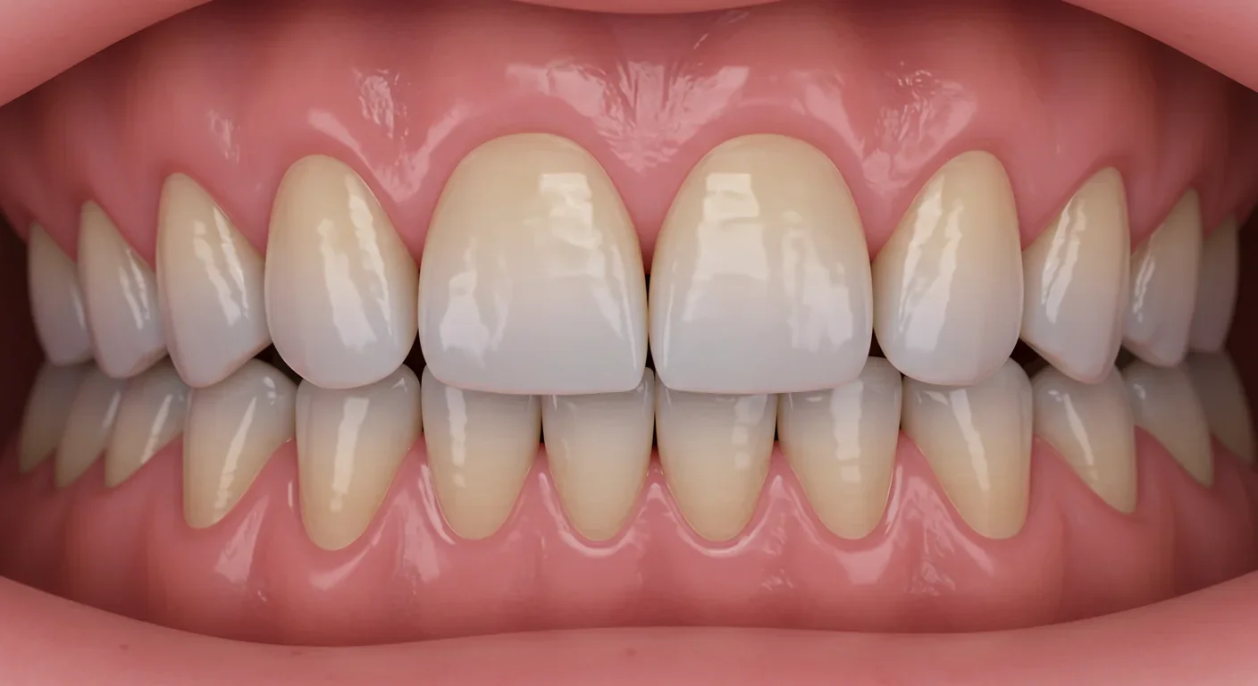 Comparison of healthy gum tissue and inflamed periodontal disease showing tissue damage