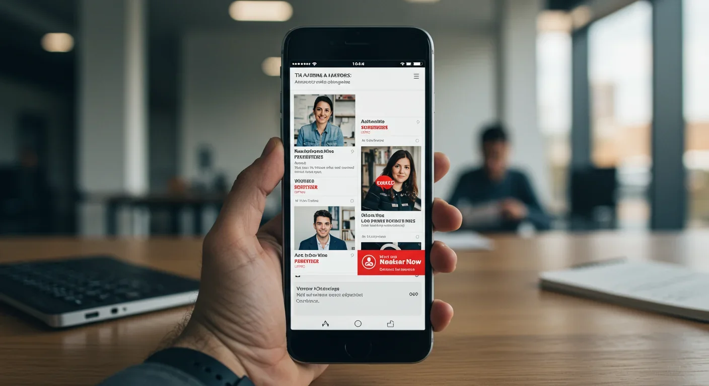 Smartphone showing mixed authentic and misleading social media content representing digital information challenges