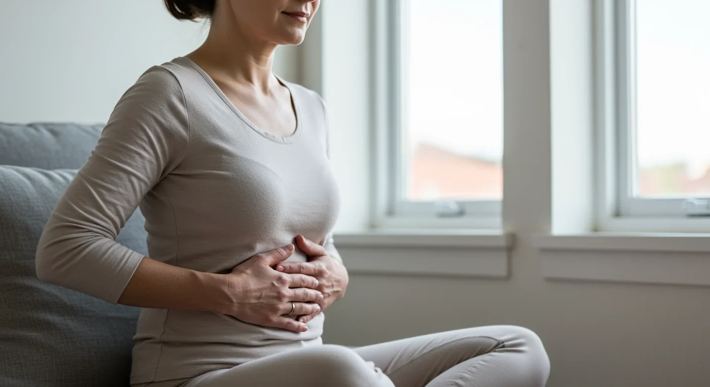 Woman practicing deep breathing exercises for nervous system regulation