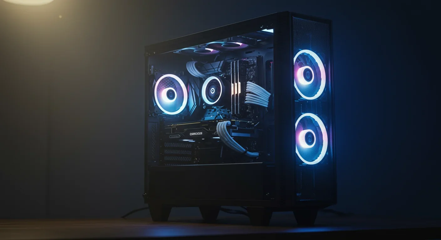 Gaming PC with high-end graphics card capable of real-time ray tracing