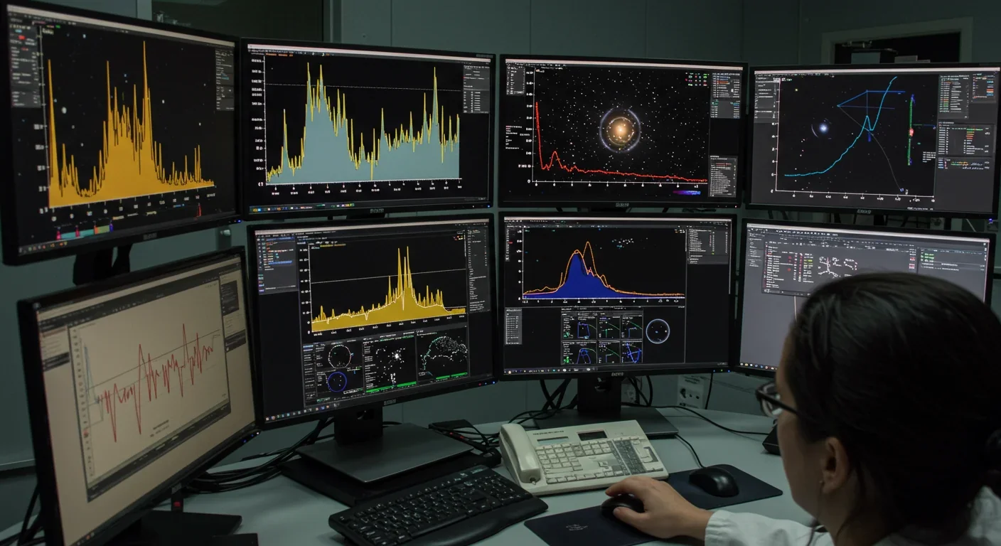 Astronomers analyzing X-ray spectroscopy data to distinguish strange stars from conventional neutron stars