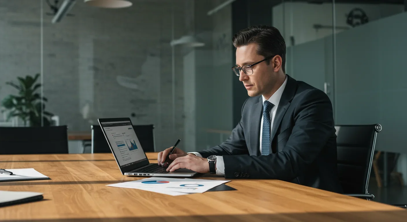 Chief information security officer reviewing zero-trust implementation compliance reports